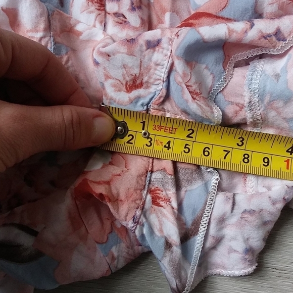 Jaase Aria Floral Ruffle‎ Romper shorts beach boho - Picture 7 of 9